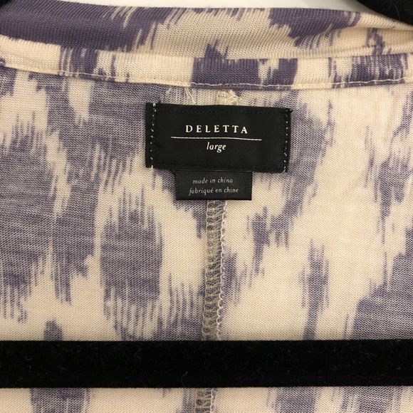 Gorgeous cap slv T by Deletta Anthropologie purple - Picture 3 of 5